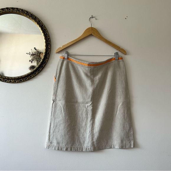 RODIER | High-Rise Linen Skirt - Picture 3 of 5